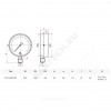 Манометр рад ТМ-510Р.00 (М2) 0-1,6МПаДк100 М20х1,5 ст Росма 00000010515