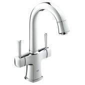 Смеситель GROHE Grandera для раковины с донным клапаном и поворотным изливом, хром