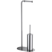 AQ4231CR ОБЕРОН держатель туалетной бумаги с ершиком напольный AQ4231CR