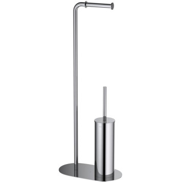 AQ4231CR ОБЕРОН держатель туалетной бумаги с ершиком напольный AQ4231CR