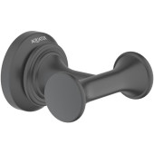 AQ4502MB КЛАССИК крючок двойной, матовый черный AQ4502MB