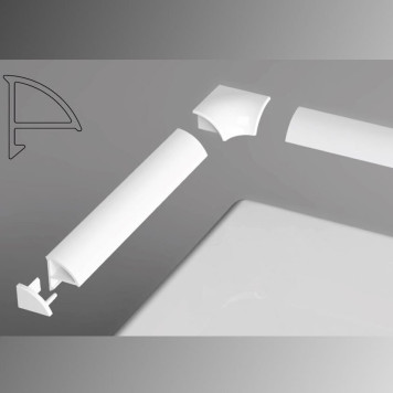 Универсальная декоративная планка 6/2000 белая XB442000001