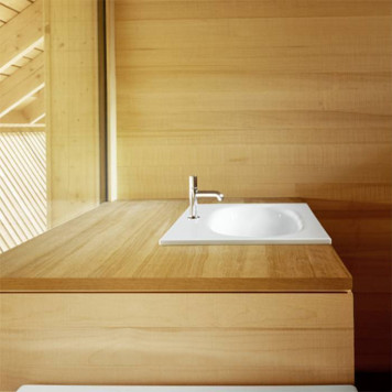 Bette COMODO Раковина встраиваемая на столешницу 60 times;49.5 times;12см, с 1 отв., сталь, цвет: белый-1