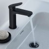 Duravit Wave Смеситель для раковины, 1 отв., с донным клапаном, цвет: черный матовый. WA1020001046