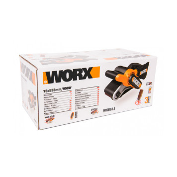 Ленточная шлифмашина WORX WX661.1, 950Вт-6