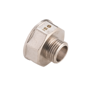 Переходник, 1/2 х 3/8, ВН, латунь никелированная