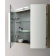 CERASA Velvet Зеркальный шкаф 120х63х17 см, двухстороннее зеркало, 3 дверки, 4 стеклянные полки , цвет Tavolato Biscottoполки, Led светильник, цвет: Tavolato Biscotto