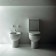 Azzurra Nuvola Унитаз моноблок 65x35xH84 см, слив в стену, с бачком, с механизмом, с сиденьем, цвет: Bianco lucido. B19002F/40 cr, NUVCMP000000BI/(NUV100/MBP bi), NUCSMB000000BI/(NUV400/MBL bi), NUV1818/F bi/cr (нов арт COM 1800 F bi)