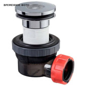 Сифон Wirquin NANO 6.7 клик-клак с сухим затвором (мембрана), 32 мм, хром