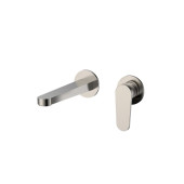 AQM6915BN Novara Смеситель для раковины настенный на 2отв., цвет никель шлифованный AQM6915BN