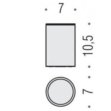 Colombo Plus Стакан металлический, настольный, цвет: хром-1