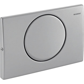 115.751.00.1 Смывная клавиша Geberit Mambo смыв/стоп к111.300, с креплением на винтах, сатинированный нержавеющая сталь 115.751.00.1