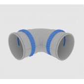 Отвод 90° Flexag FL75-PP90