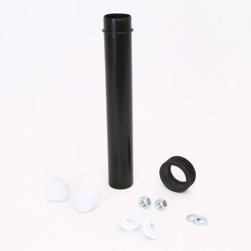 Комплект соединительный McAlpine L=304 мм, вх/вых=45/59 мм с манжетой, креп. гайками и белыми заглушками-2