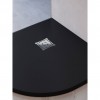 Душевой поддон полукруглый RGW ST/R-G Графит 1000x1000