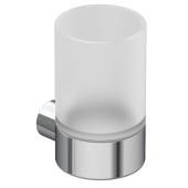 Kludi 58 975 05 Vela R Держатель со стаканом (белое матовое стекло), хром 5897505