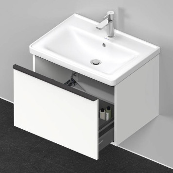 Duravit D-Neo Тумба с раковиной 63.4x45.2хh44см., с 1 ящиком, подвесная, цвет: белый матовый-2