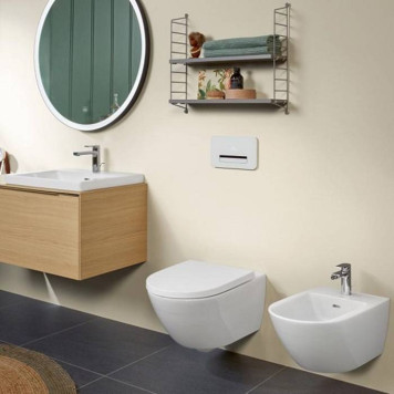 Villeroy Boch Subway 3 Унитаз подвесной, безободковый, сиденье-в комплекте SoftClosing, CeramicPlus, цвет: альпийский белый-4