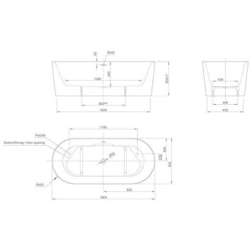 KNIEF Fresh Ванна отдельностоящая 180х80х60см, цвет: белый-2