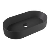 Alice Spy Oval Раковина 65x36х12см., накладная, без отв., цвет: чёрный матовый. 34240108