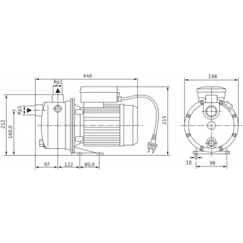 Поверхностный насос Wilo WJ-204-X-DM-IE3 (4212735)-4
