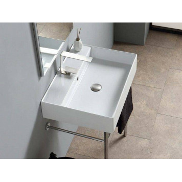 Раковина, Scarabeo, Teorema 2.0, шгв 600-460-145, отверстия для смесителя-1, цвет-белый