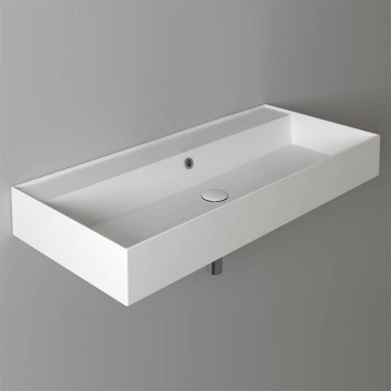 Simas Agile Раковина подвесная 101х46 см, ,без перелива, без отв под смеситель, цвет: белый-1