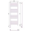 Сунержа Богема 3.0 Полотенцесушитель электр. 40x120h, лев., цвет: темн. титан муар 15-5804-1240