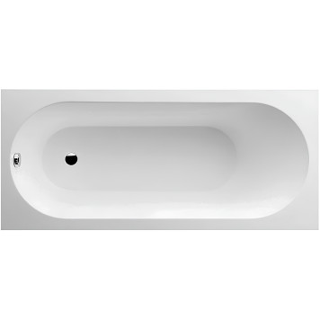 UBQ 177 OBE 2V-01 OBERON Solo Ванна 170x70, с ножками, белая, материал кварил Quaryl, вкл. сверло для перелива UBQ177OBE2V-01