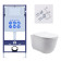 SET AQUATEK КЛАССИК (рама AQUATEK Standard INS-0000012(без клавиши) KKI-0000002 крепления+унитаз КЛАССИК AQ1111-00 с тонким сиденьем soft-close SET AQUATEK КЛАССИК-KKI