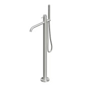 QuadroDesign Source Смеситель для ванны, напольный, с ручным душем, цвет: brushed stainless steel. 1262AS/1