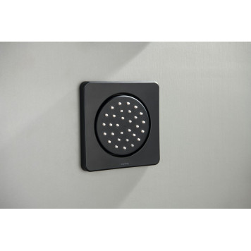 AQ2099MB боковая форсунка 130130, матовый черный AQ2099MB-2