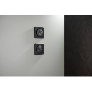 AQ2099MB боковая форсунка 130130, матовый черный AQ2099MB-3