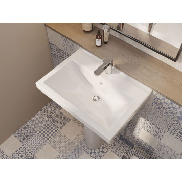 136053S0000B0 Пьедестал Визит белый 1.3605.3.S00.00B.0-2