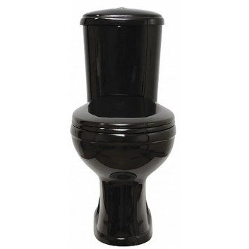 47374110402 (старый арт. 47374130402) Унитаз-компактДораСтандарт/ черный, нижний подвод воды, горизонтальный выпуск 47374110402-1