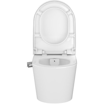 5176B003-6233 Безобод. подвесной унитаз VitrA Nest (c фу-цей биде, встр. смес., бачок VitrA Fresh для моющего ср-ва), дюропласт, МЛ 5176B003-6233-4