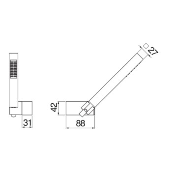 AD146/24CR душевой набор AD146/24CR-1
