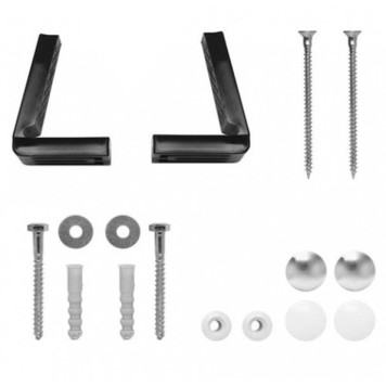 FVB Крепеж горизонтальный для унитазов и биде (черно-белый-хром) GSI FVB