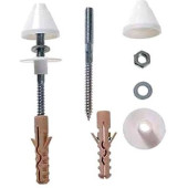 9034.9.000.890.1 крепеж для раковины, писсуара 10х120 мм, (2х) белое покр. 9034.9.000.890.1