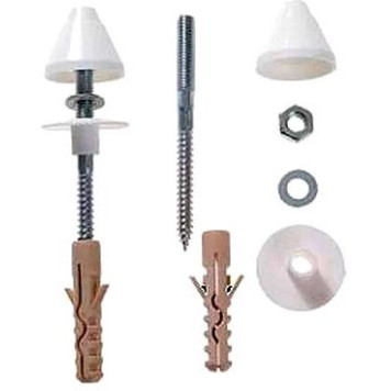 9034.9.000.890.1 крепеж для раковины, писсуара 10х120 мм, (2х) белое покр. 9034.9.000.890.1