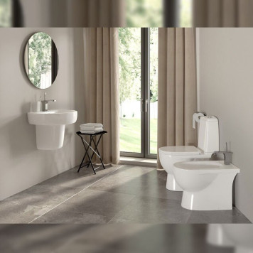 BEST 55 Умывальник пьедестальный ВКС Белый S1 (WB.PD/Best/55-C/WHT.G/S1) WB.PD/Best/55-C/WHT.G/S1-1