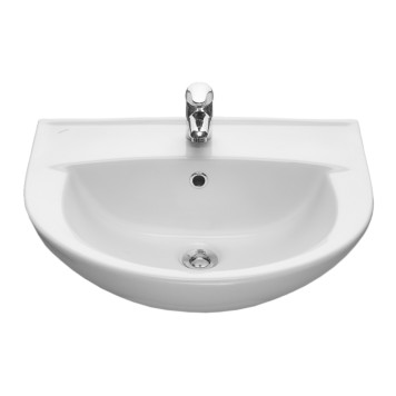 131116S0011B0 Умывальник Виктория с переливом белый 564х453 1.3111.6.S00.11B.0-1