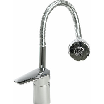 S35-26 Смеситель одноручный (35мм) для кухни с гибким изливом, хром S35-26-5