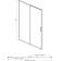 AQ ARI RA 12020BL Душевая дверь двухэлементная, раздвижная1200x2000 профиль черный, стекло прозрачное AQ ARI RA 12020BL