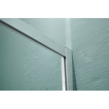 AQ ARI RA 12020CH Душевая дверь двухэлементная, раздвижная1200x2000 профиль хром, стекло прозрачное AQ ARI RA 12020CH-6