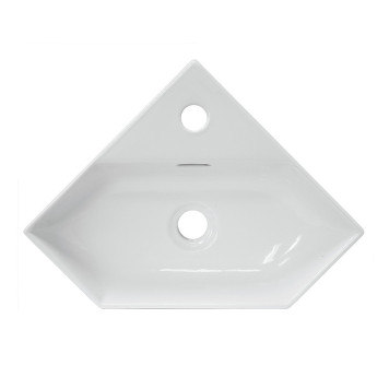 LINE 35 Умывальник угловой ВКС Белый S1 (WB.CR/Line/35-C/WHT.G/S1) WB.CR/Line/35-C/WHT.G/S1-2