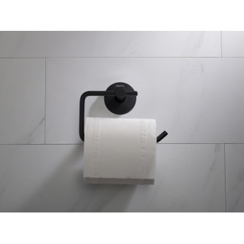 AQ4118MB ЕВРОПА бумагодержатель квадратный, матовый черный AQ4118MB-4