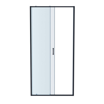 AQ ARI RA 10020GM Душевая дверь двухэлементная, раздвижная1000x2000 профиль оружейная сталь, стекло прозрачное AQ ARI RA 10020GM-2