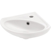 1.WH11.0.514 ИРИС умывальник 36 см (угловой, 1 отв.) 1.WH11.0.514