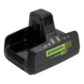 Устройство зарядное двухпортовое Greenworks 60V, 10А Устройство зарядное двухпортовое Greenworks 60V, 10А